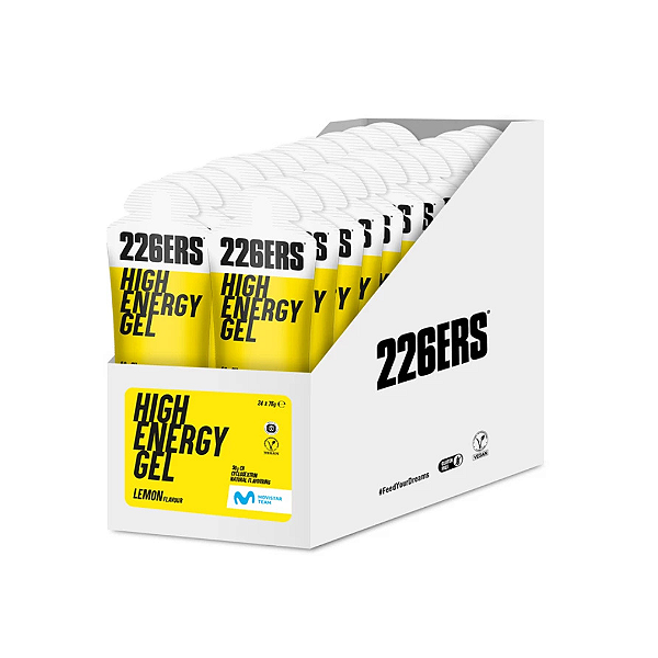 5970 - HIGH ENERGY GEL - SABOR LEMON - CX/ 24 SACHES x 76g - 226ERS