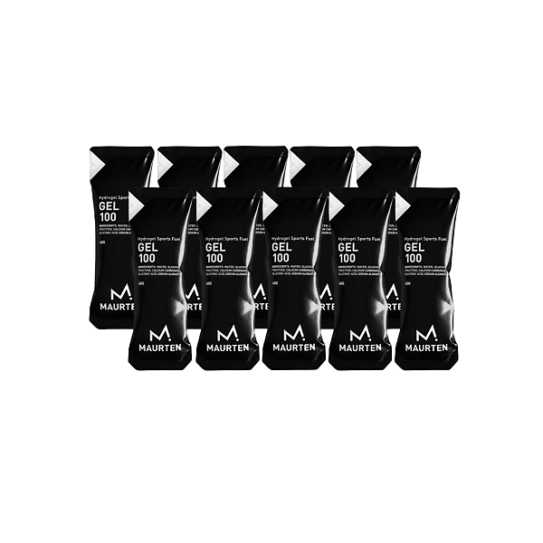 Gel 100 Hydrogel Sabor Neutro 25g Carb Sem Cafeina 10 Unidades 40g Maurten