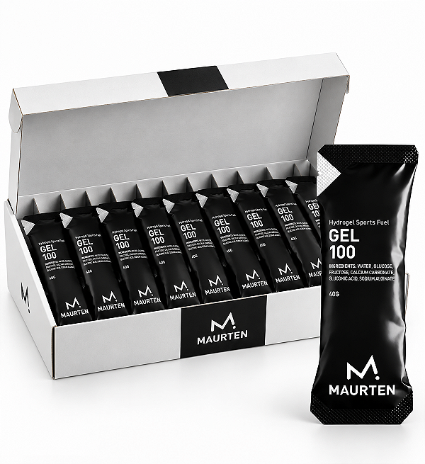 Gel 100 Hydrogel Sabor Neutro 25g Carb Sem Cafeina 10 Unidades 40g Maurten