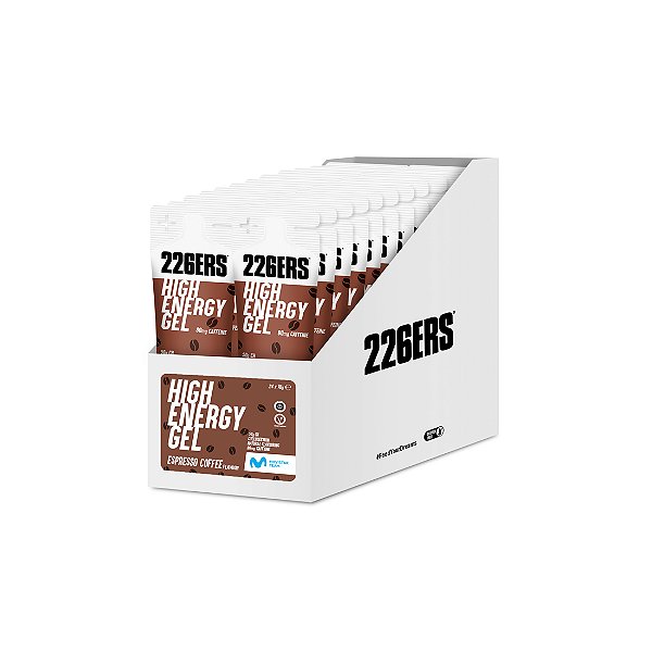 5973 - HIGH ENERGY GEL (CAFEINA) - SABOR ESPRESSO COFFEE - CX/ 24 SACHES x 76g - 226ERS