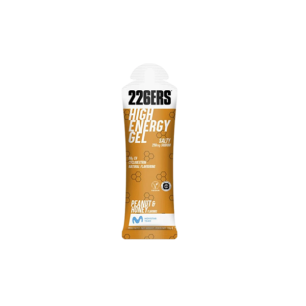 5605 - HIGH ENERGY GEL - SABOR PEANUT & HONEY - UNITARIO 76g - 226ERS