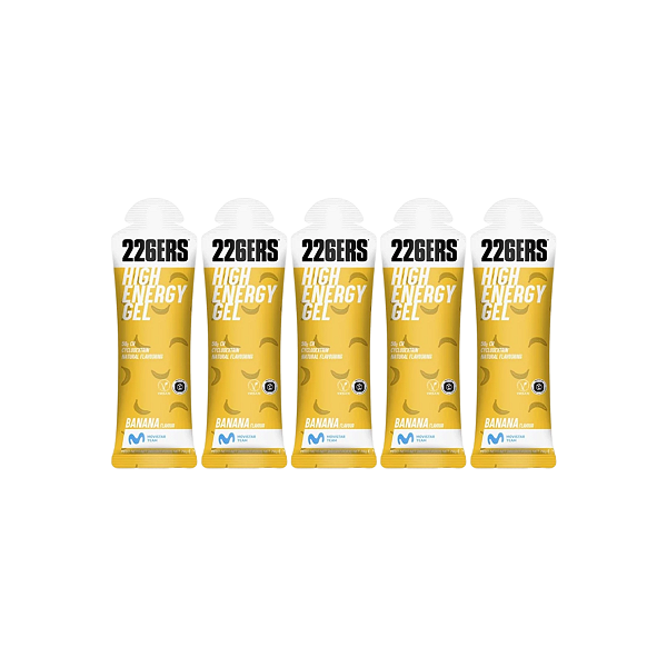 KIT 5 UNIDADES - HIGH ENERGY GEL  - SABOR BANANA - UNITARIO - 226ERS
