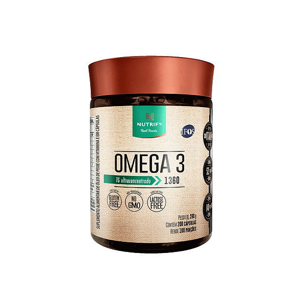 OMEGA 3 - 200 CAPSULAS - NUTRIFY