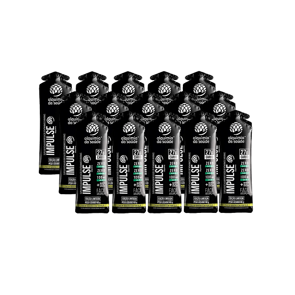 IMPULSE ( 27g CARBO ) SABOR ABACAXI COM HORTELA - CX/ 15 SACHES - ALQUIMIA