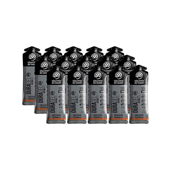 DURAGEL NITRO400 ( 27g CARBO ) SABOR LARANJA - CX/ 15 SACHES - ALQUIMIA