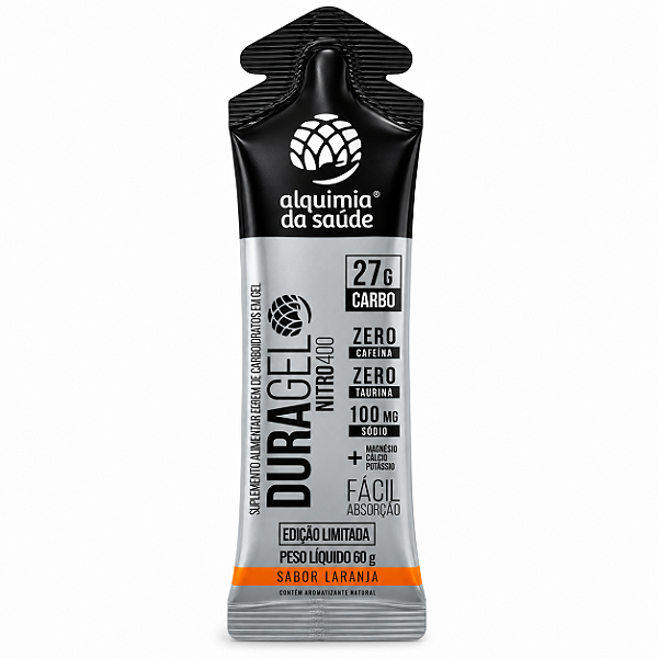 Gel Alquimia Duragel Sabor Laranja 27g de Carbo Cx/15und