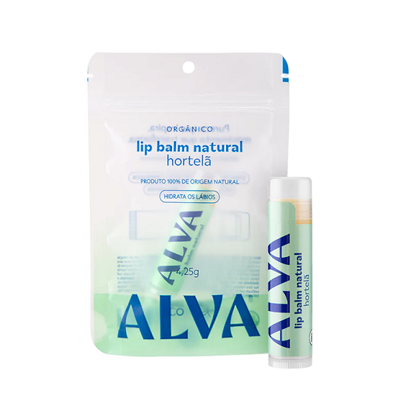 LIP BALM NATURAL - HORTELA 4,25g - ALVA