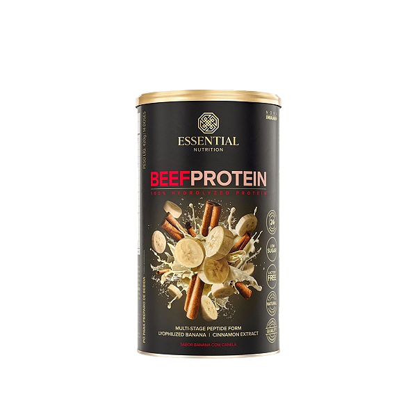 BEEF PROTEIN - SABOR BANANA COM CANELA - 420g / 14Ds - ESSENTIAL NUTRITION