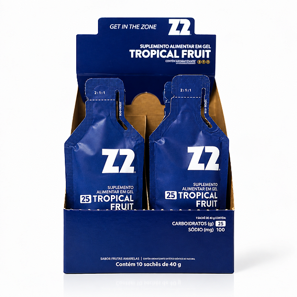 Energy Gel Z2 Tropical 25g de Carboidrato- CX/ 10un