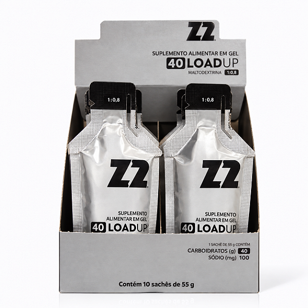 Energy Gel Z2 - Loadup 40g de Carboidrato- 100mg Sódio - CX/ 10un