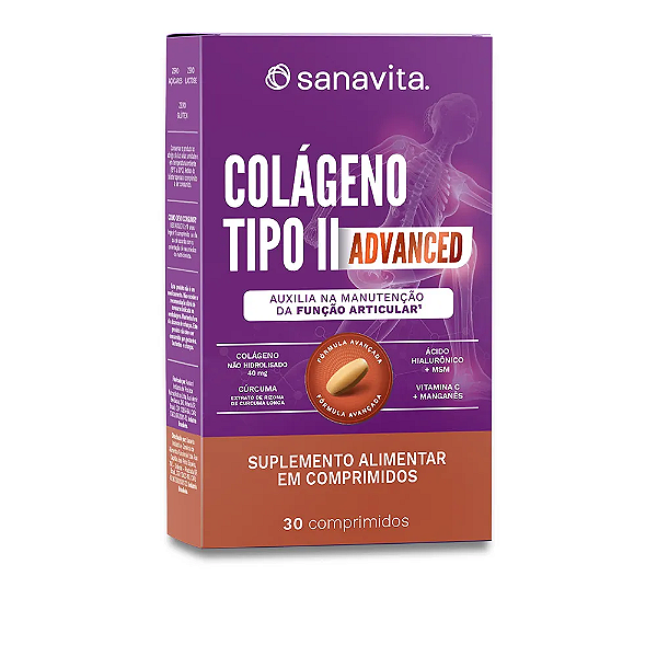 COLAGENO TIPO II ( ADVANCED ) 30 COMP - SANAVITA