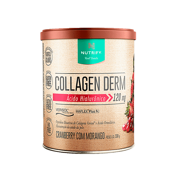 COLLAGEN DERM - CRANBERRY C/ MORANGO - 330g - NUTRIFY