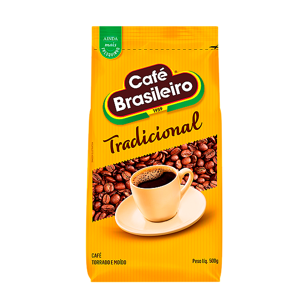 CAFE TORRADO E MOIDO ( BRASILEIRO TRADICIONAL) STAND PACK 500g - TRES CORACOES