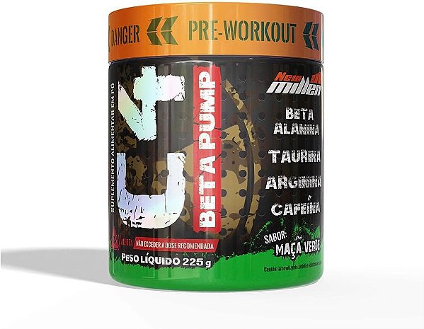 C4 BETA PUMP PRE WORKOUT - SABOR MACA VERDE 225g - NEW MILLEN