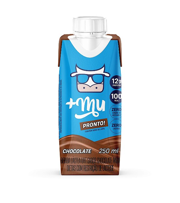 MULKSHAKE BEBIDA LACTEA UHT - SABOR CHOCOLATE 250ml - MAIS MU