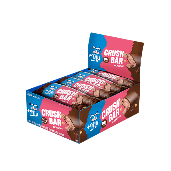 CRUSH BAR - SABOR MORANGO - CX/ 12un x 420g - MAIS MU