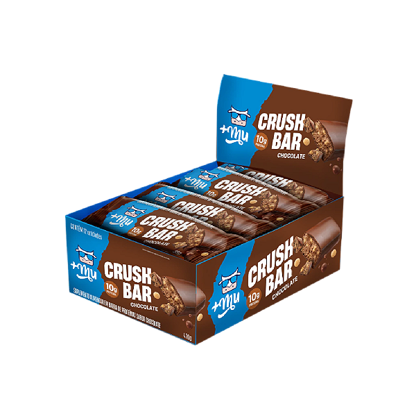 CRUSH BAR - SABOR CHOCOLATE - CX/ 12un x 420g - MAIS MU