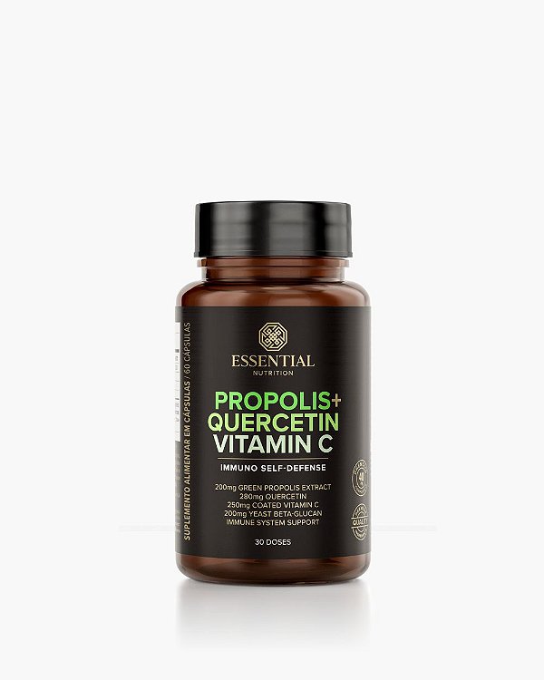 PROPOLIS+QUERCETIN+VITAMIN C (IMMUNO SELF-DEFENSE) - 60 CAPS - ESSENTIAL NUTRITION