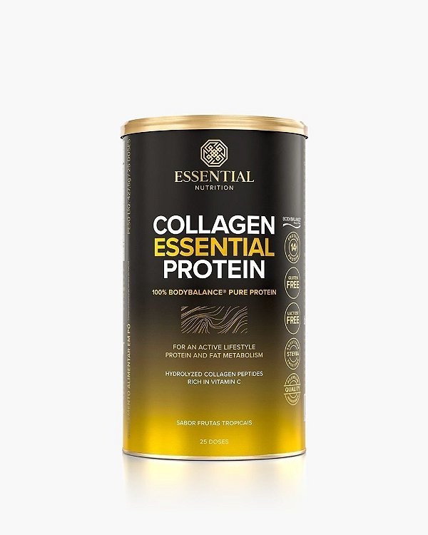 COLLAGEN ESSENTIAL PROTEIN - SABOR FRUTAS TROPICAIS 427,5g / 25Ds - ESSENTIAL NUTRITION