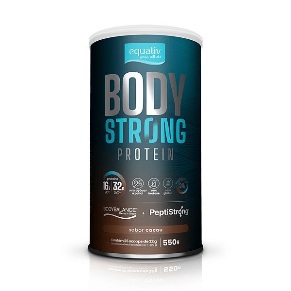 BODY STRONG PROTEIN - SABOR CACAU 550g - EQUALIV