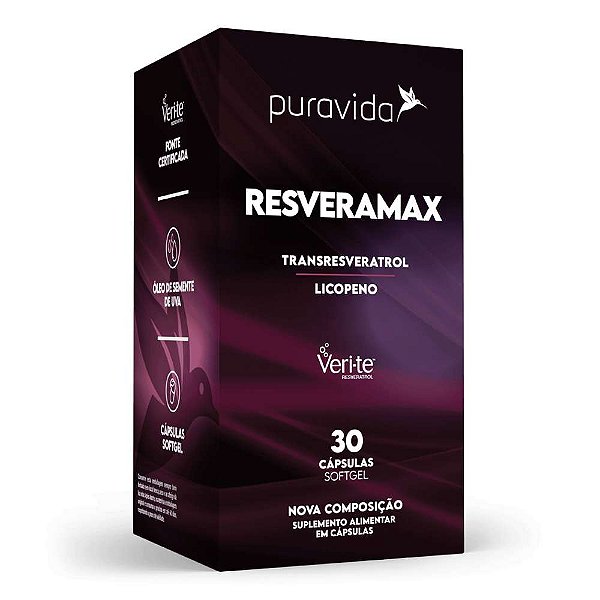 RESVERAMAX V2 - 30 CAPS - PURAVIDA