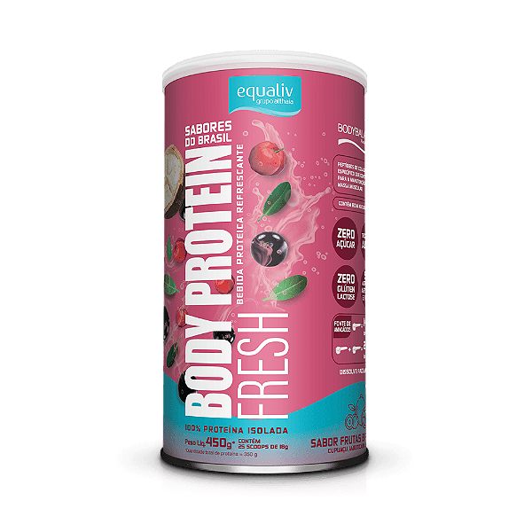 BODY PROTEIN FRESH - SABOR FRUTAS BRASILEIRAS 450g - EQUALIV