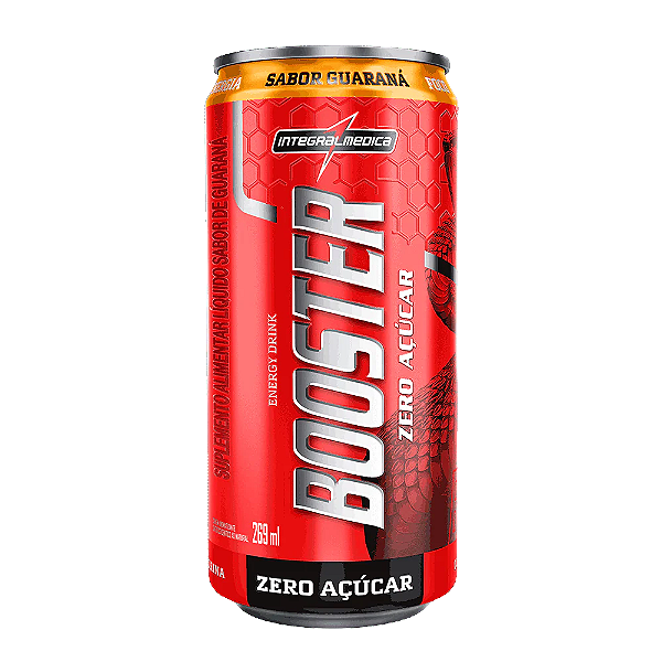 BOOSTER ENERGY AND FOCUS - SABOR GUARANA 269ml - UNITARIO - INTEGRAL MÉDICA