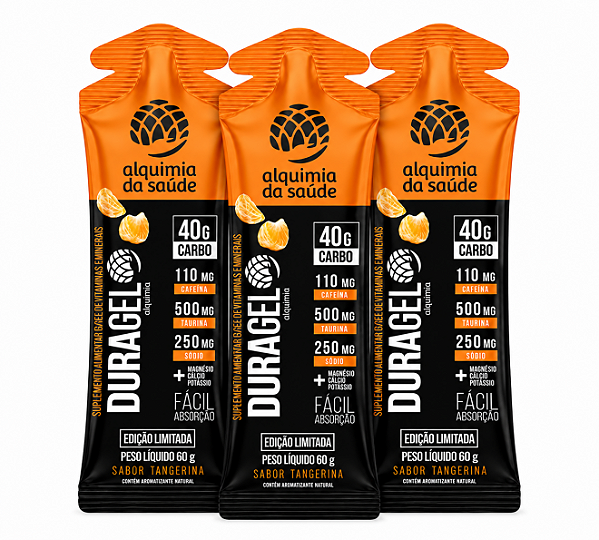 Gel Alquimia Duragel Sabor Tangerina 40g Carbo - 3und