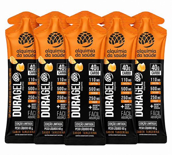 Gel Alquimia Duragel Sabor Tangerina 40g de Carbo - 5und