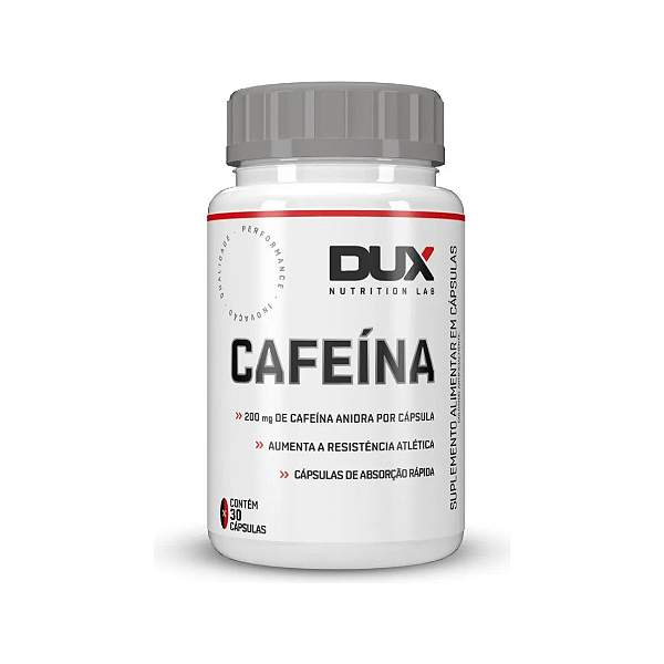 CAFEINA - 30 CAPSULAS - DUX NUTRITION