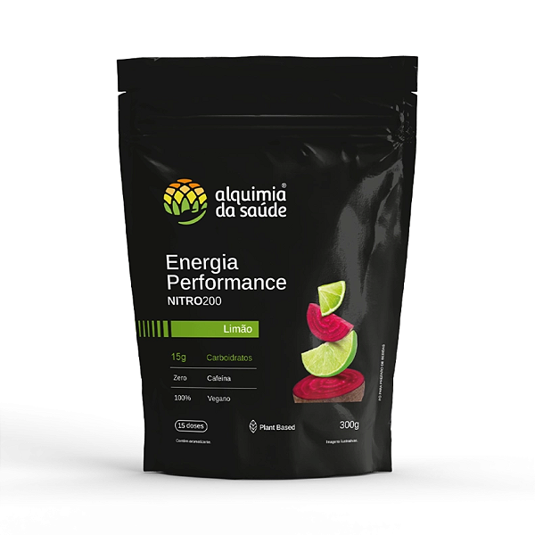 ENERGIA PERFORMANCE ( NITRO200 ) SABOR LIMÃO 300g - ALQUIMIA