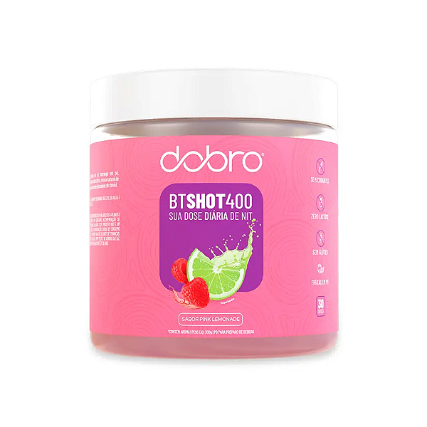BT SHOT 400 - SABOR PINK LEMONADE 300g - DOBRO