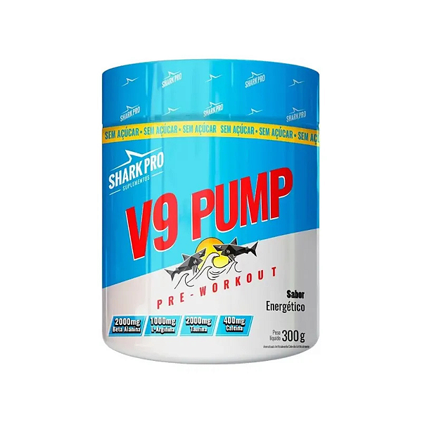 V9 PUMP - PRE WORKOUT - SABOR ENERGETICO 300g - SHARK PRO