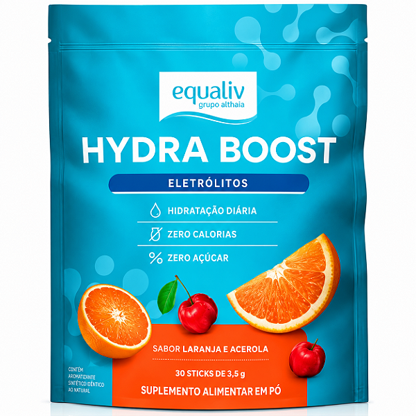 EQUALIV HYDRA BOOST SABOR LARANJA COM ACEROLA 30 UNIDADES 5,3g