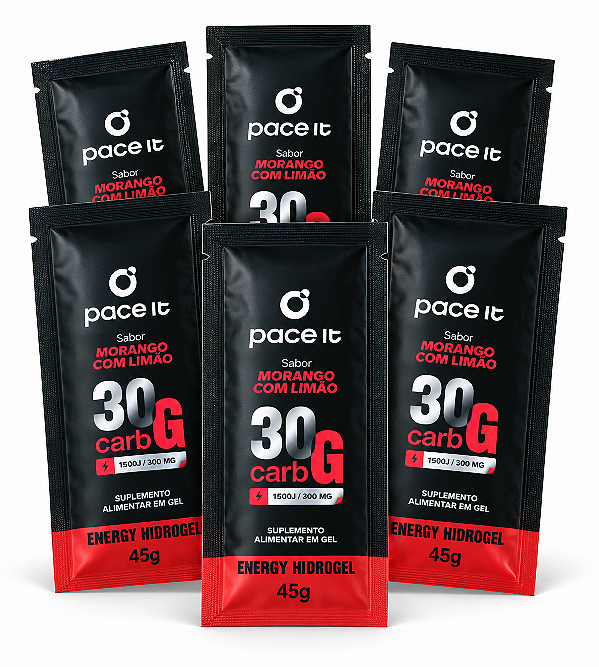 Gel Pace It Hidrogel 30g Car | Morango 45g - 6und
