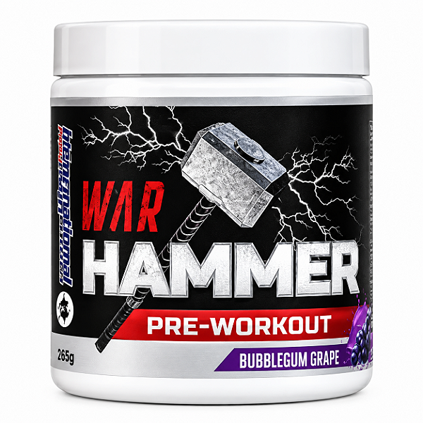 WAR HAMMER - PRÉ-TREINO - CHICLETE DE UVA - 265g - INTERNATIONAL PROTEIN