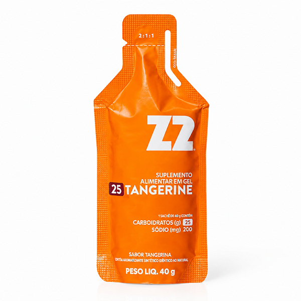 Energy Gel Z2 - Tangerine 25g de Carboidrato- 5un