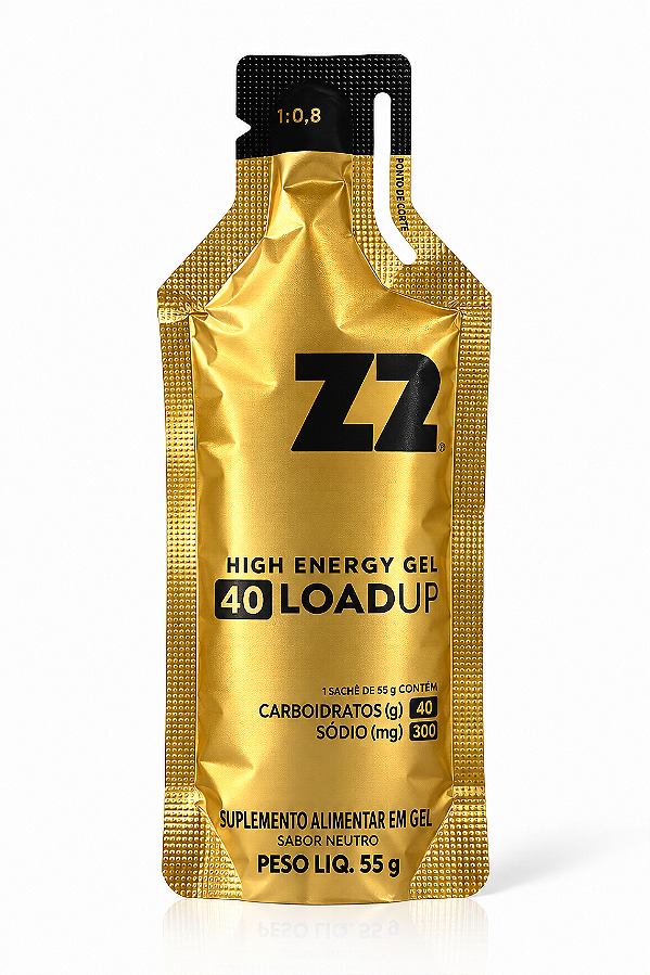 Energy Gel Z2 + Load Up Neutro-40g de Carboidrato-300mg Sódio CX/ 10un