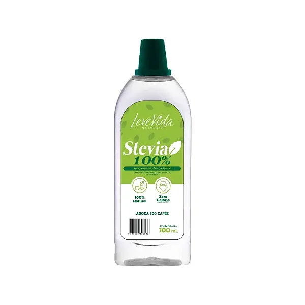 Adoçante Stevia LeveVida 100ml Natural Zero Calorias