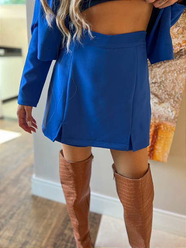 Short Saia Chiara Azul Royal