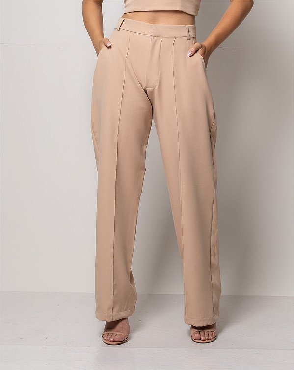 Calça Pantalona Helô Nude
