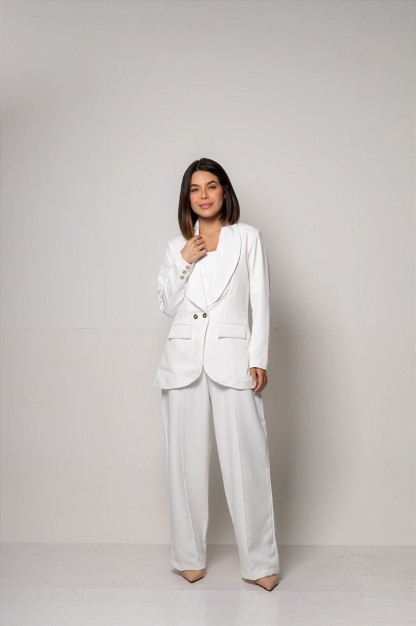 Conjunto de Alfaiataria Betina Off White