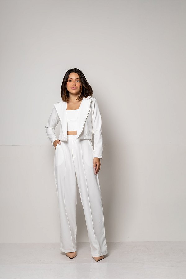 Conjunto de Alfaiataria Stella Off White