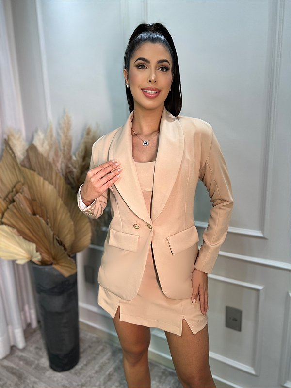 Conjunto de Alfaiataria Olívia Nude
