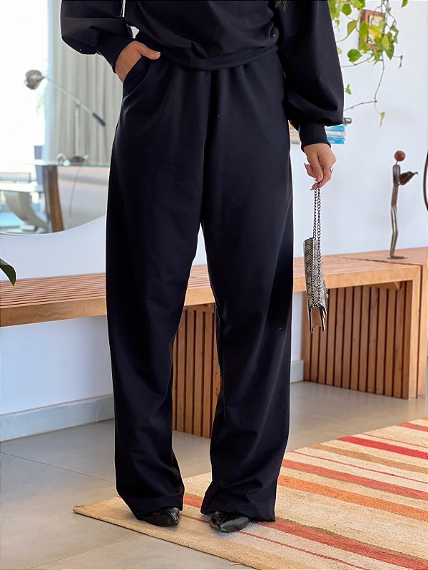 Calça de moletom Antônia Preta
