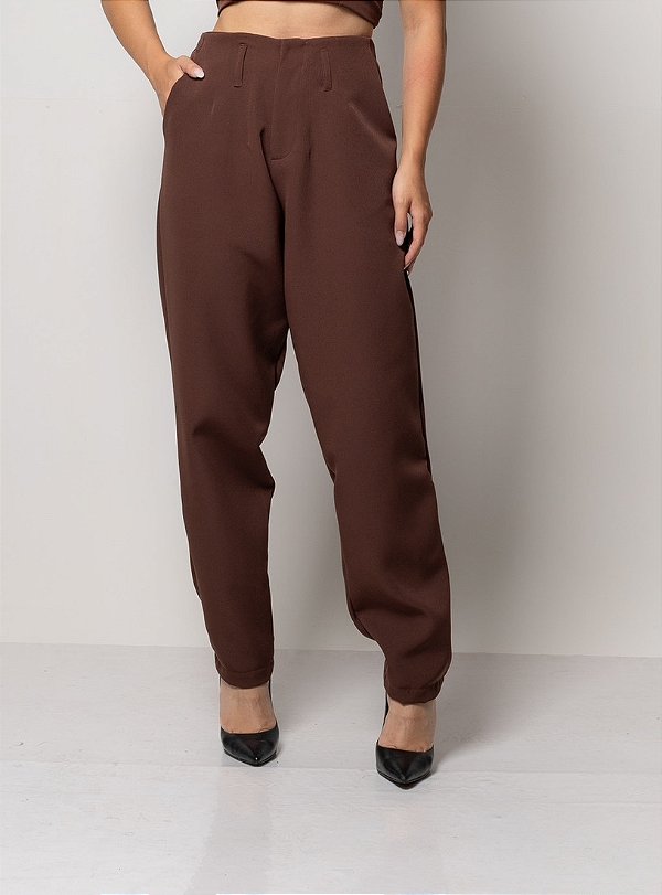 Calça Cenoura Marília Coffee