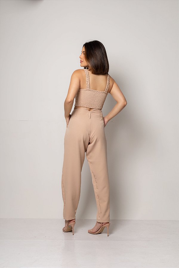 Conjunto de Alfaiataria Cecília - Nude