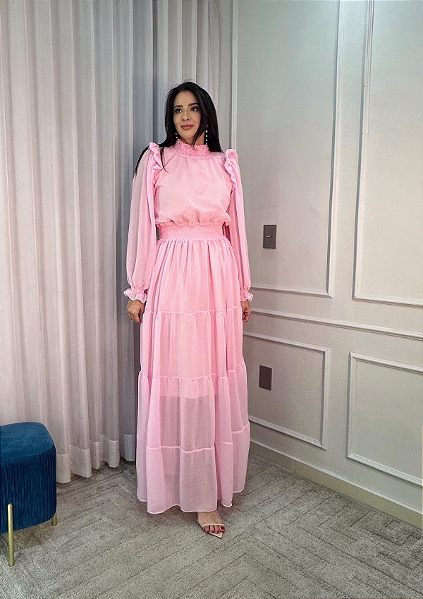 Vestido Giorgia Rosa