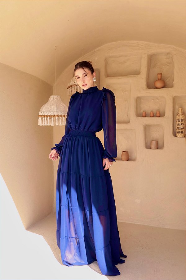 Vestido Giorgia Azul Marinho