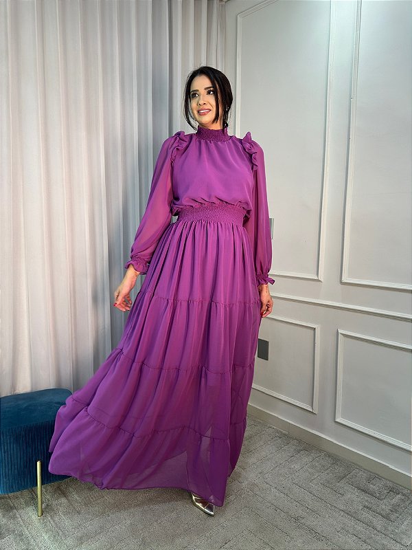 Vestido Giorgia Roxo